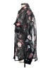 Equipment 100% Silk Floral Black Long Sleeve Silk Top Size S - photo 5