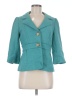 Classiques Entier 100% Cotton Solid Teal Blazer Size M - photo 1