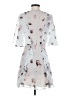 BCBGMAXAZRIA 100% Silk Floral Gray Cocktail Dress Size 0 - photo 2