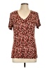Apt. 9 Brown Short Sleeve Top Size L - photo 1