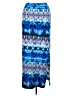 Lily White Print Blue Casual Skirt Size XL - photo 1