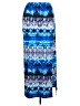 Lily White Print Blue Casual Skirt Size XL - photo 2