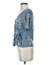 Lucky Brand Blue Short Sleeve Blouse Size XS - photo 5