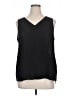 Apt. 9 100% Polyester Black Sleeveless Blouse Size XL - photo 1