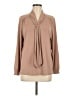 Adrianna Papell Tan Long Sleeve Blouse Size M - photo 1