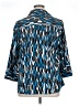 Covington Print Blue 3/4 Sleeve Blouse Size 18W - photo 2