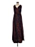 HD in Paris 100% Polyester Paisley Blue Cocktail Dress Size M (estimated) - photo 1