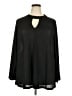 Eclair Black 3/4 Sleeve Blouse Size 4X - photo 1