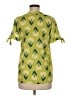 ModCloth 100% Polyester Green Short Sleeve Blouse Size M - photo 2