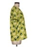 ModCloth 100% Polyester Green Short Sleeve Blouse Size M - photo 4