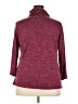 NY Collection Burgundy Turtleneck Sweater Size 3X - photo 2