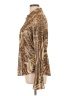 Cache Animal Print Brown Long Sleeve Blouse Size L - photo 5