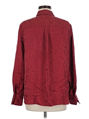 Lafayette 148 New York Long Sleeve Silk Top (view 2)