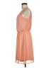 AGB 100% Polyester Solid Orange Casual Dress Size M - photo 5