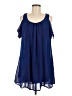 Sequin Hearts Blue Casual Dress Size M - photo 1