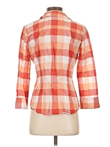 Lafayette 148 New York 3/4 Sleeve Button-Down Shirt (view 2)