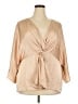 ASOS 100% Polyester Tan 3/4 Sleeve Blouse Size 20 - photo 1