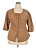 Route 66 Brown 3/4 Sleeve Blouse Size 3X - photo 1