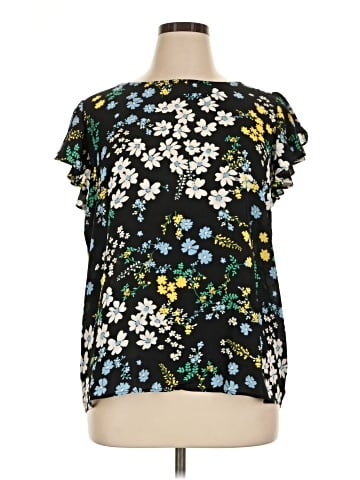 Ann Taylor LOFT Outlet Short Sleeve Blouse (view 1)