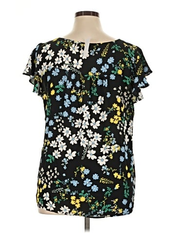 Ann Taylor LOFT Outlet Short Sleeve Blouse (view 2)
