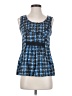 Odille Blue Sleeveless Blouse Size 0 - photo 1