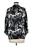 Just 100% Viscose Print Black 3/4 Sleeve Blouse Size M - photo 2