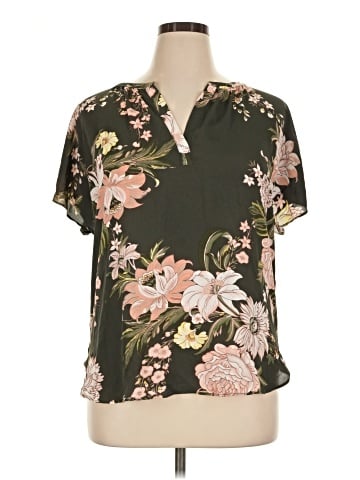 Ann Taylor LOFT Short Sleeve Blouse (view 1)