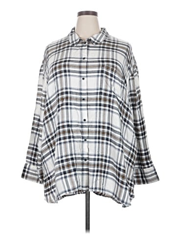 Treasure & Bond 3/4 Sleeve Button-Down Shirt (view 1)