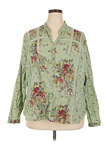 Faded Glory Long Sleeve Blouse (view 1)