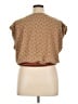 Micas Brown Short Sleeve Top Size XL - photo 2