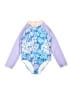 Assorted Brands Floral Purple Rash Guard Size 8 - photo 1