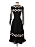 Ted Baker London 100% Polyester Black Cocktail Dress Size 2 (0) - photo 1