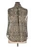 Liz Claiborne 100% Polyester Animal Print Gray Sleeveless Blouse Size XL - photo 2
