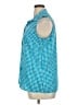 George 100% Polyester Houndstooth Teal Sleeveless Blouse Size 16 - 18 - photo 5