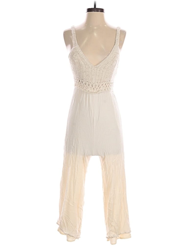 Pre-owned Japna Jumpsuit In Ivory