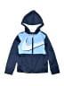 Nike 100% Polyester Blue Zip Up Hoodie Size 4 - photo 1