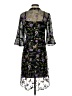 Kensie 100% Polyester Floral Black Cocktail Dress Size 2 - photo 2