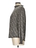 Adrianna Papell Metallic Silver Long Sleeve Blouse Size L - photo 5