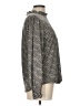 Adrianna Papell Metallic Silver Long Sleeve Blouse Size L - photo 4