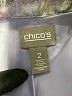 Chico's 100% Polyester Metallic Silver Jacket Size Lg (2) - photo 6