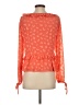 MICHAEL Michael Kors 100% Polyester Orange 3/4 Sleeve Blouse Size S - photo 2