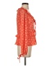 MICHAEL Michael Kors 100% Polyester Orange 3/4 Sleeve Blouse Size S - photo 4