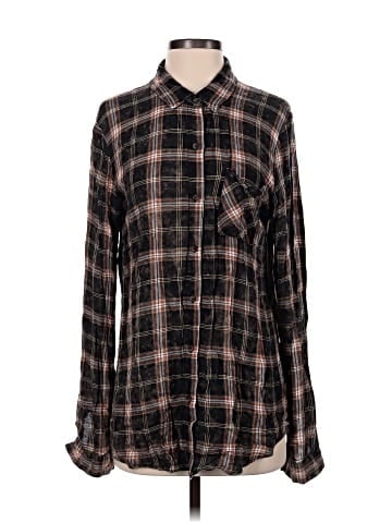 Mystree Long Sleeve Button-Down Shirt (view 1)