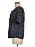 Elegantees Blue Short Sleeve Blouse Size M - photo 5