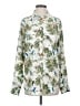 Equipment 100% Silk Tropical White Long Sleeve Silk Top Size S - photo 1