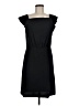 Ann Taylor LOFT 100% Polyester Solid Black Cocktail Dress Size 8 - photo 1