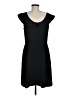Ann Taylor LOFT 100% Polyester Solid Black Cocktail Dress Size 8 - photo 2