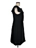 Ann Taylor LOFT 100% Polyester Solid Black Cocktail Dress Size 8 - photo 4