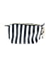 Ellen Tracy 100% Polyurethane Stripes Blue Gray Makeup Bag One size - photo 2