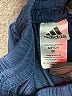 Adidas 100% Polyester Stripes Blue Athletic Shorts Size 8 - photo 3
